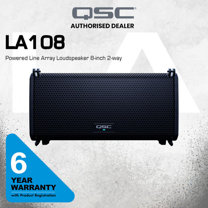 QSC LA108 1300W 8-inch Active Line Array Speaker