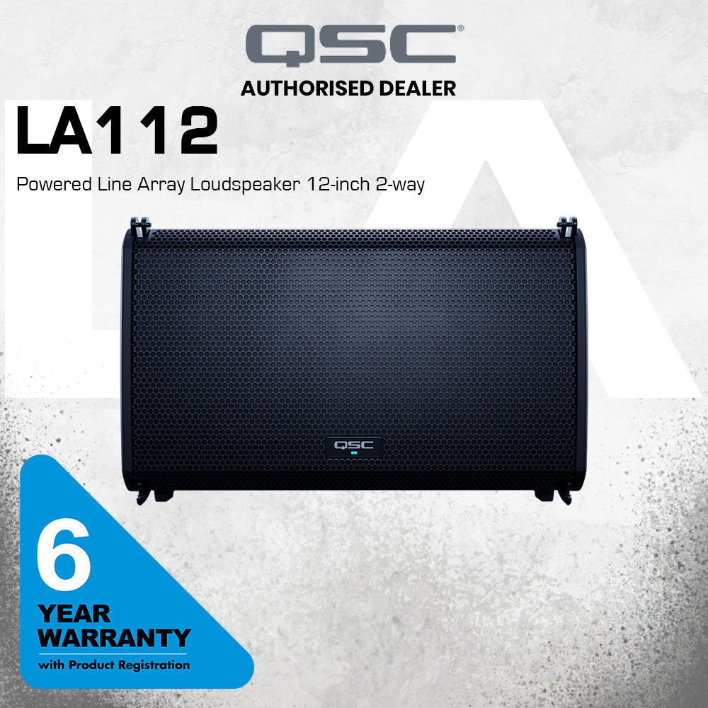 QSC LA112 12-in Two-way Active Line Array Loudspeaker | Music Bliss ...