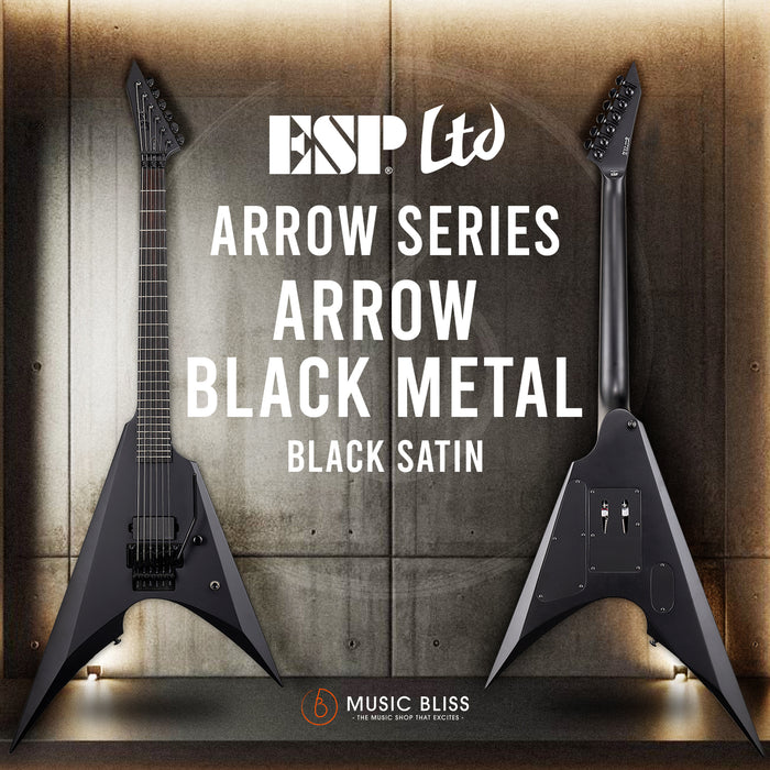 ESP LTD Arrow Black Metal - Black Satin