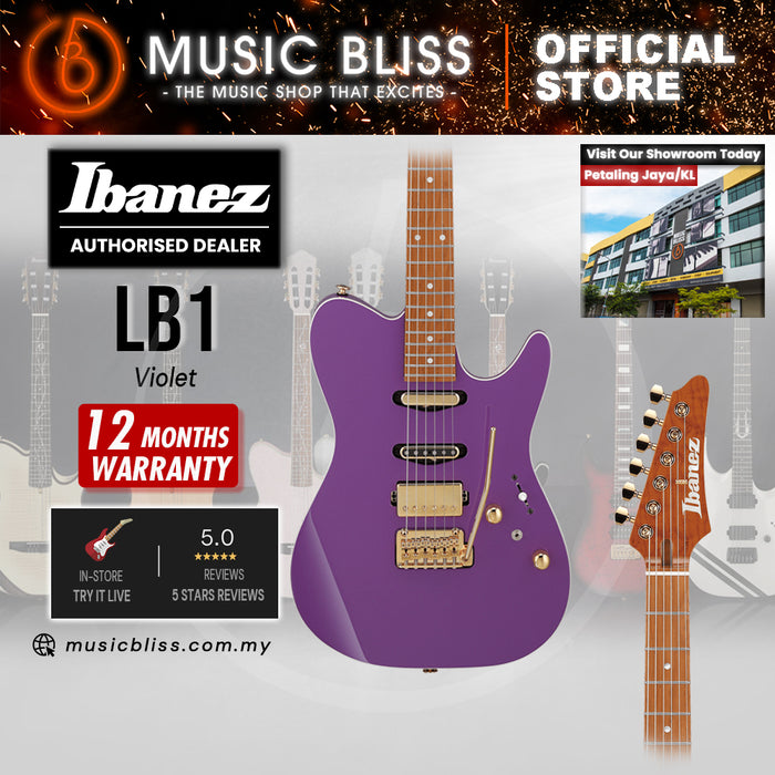 Ibanez Lari Basilio Signature LB1 Electric Guitar - Violet