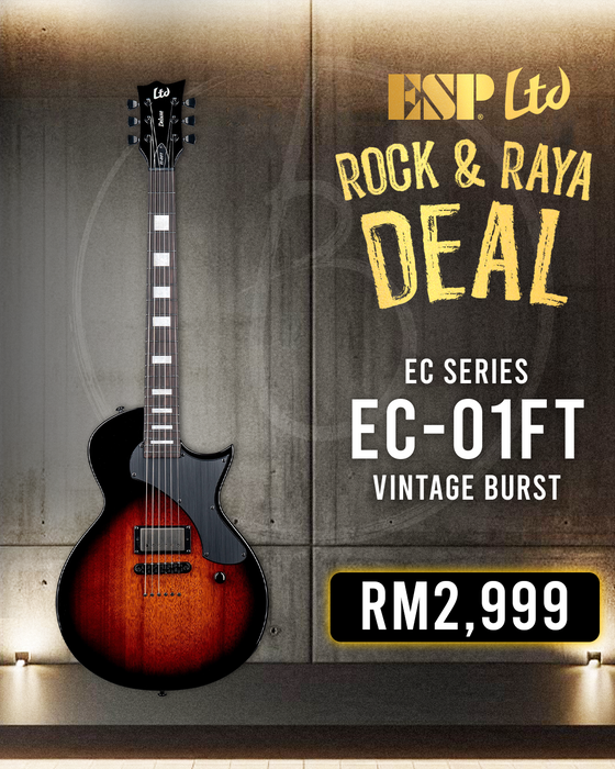 ESP LTD EC-01FT Electric Guitar - Vintage Burst