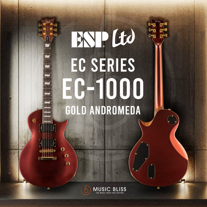 ESP LTD EC-1000 Electric Guitar - Gold Andromeda