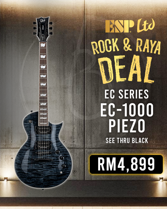 ESP LTD EC-1000 Piezo - See Thru Black
