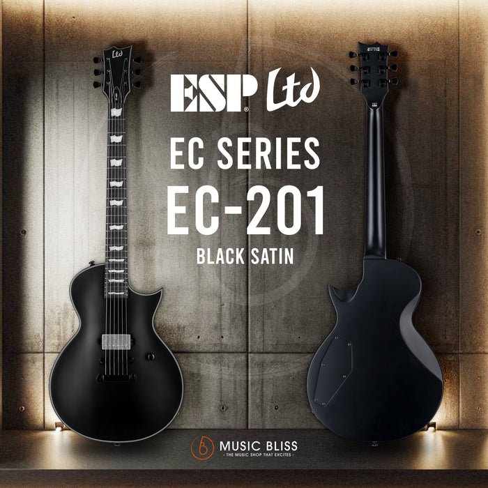 ESP LTD EC-201 Electric Guitar - Black Satin