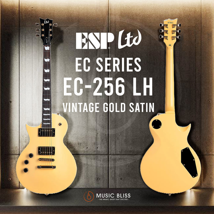 ESP LTD Eclipse EC-256 Left Handed Electric Guitar - Vintage Gold Satin
