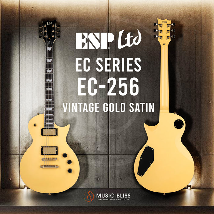 ESP LTD Eclipse EC-256 Electric Guitar - Vintage Gold Satin