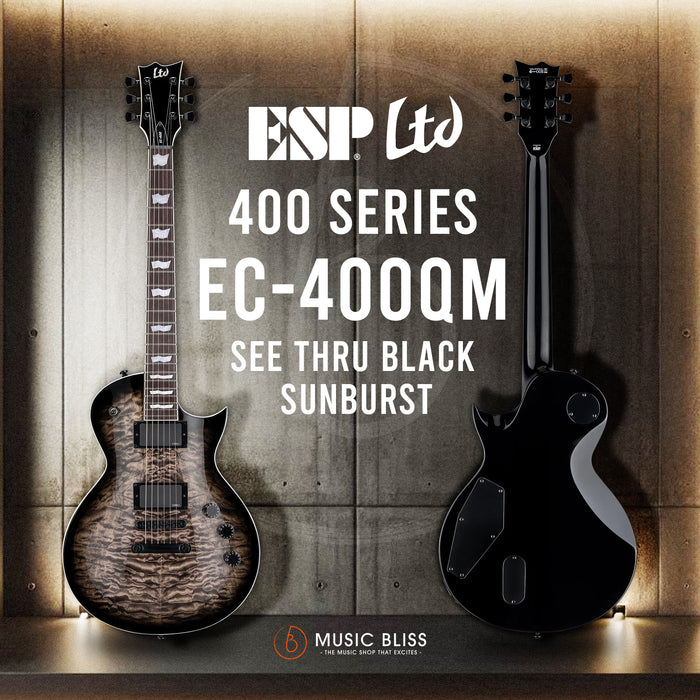 ESP LTD EC-400 Electric Guitar - See-thru Black Sunburst