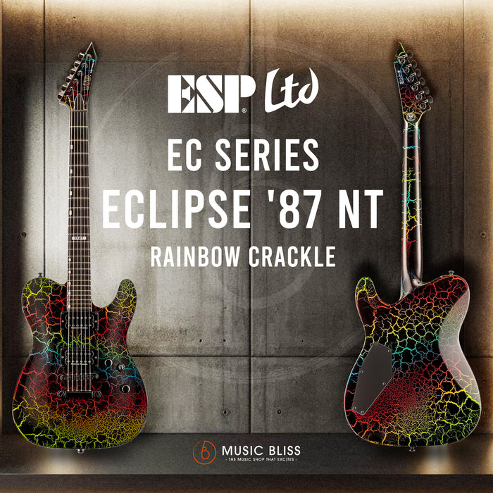 ESP LTD Eclipse '87 NT - Rainbow Crackle