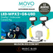 Movo DiveRig1 XL Diving Rig Bundle with Waterproof LED Lights - Compatible with GoPro Hero, HERO5, HERO6, HERO7, HERO8, HERO9, HERO10 and DJI Osmo Action Cam - Scuba Accessories for Underwater Camera - Music Bliss Malaysia