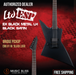 ESP LTD EX Black Metal Electric Guitar - Black Satin - Music Bliss Malaysia