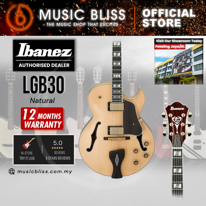 Ibanez George Benson Signature LGB30 Electric Guitar - Natural