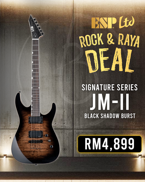 ESP LTD Josh Middleton JM-II Electric Guitar - Black Shadow Burst
