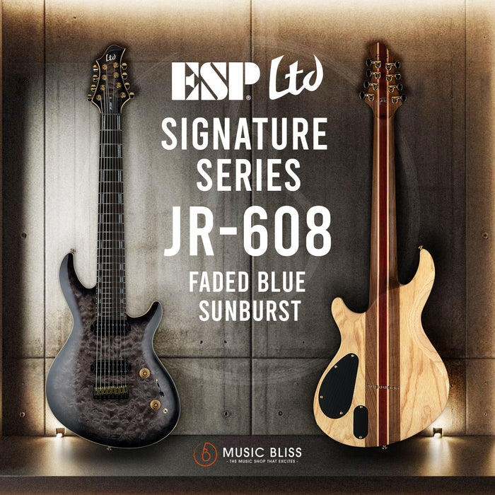 ESP LTD Javier Reyes Signature JR-608 - Faded Blue Sunburst