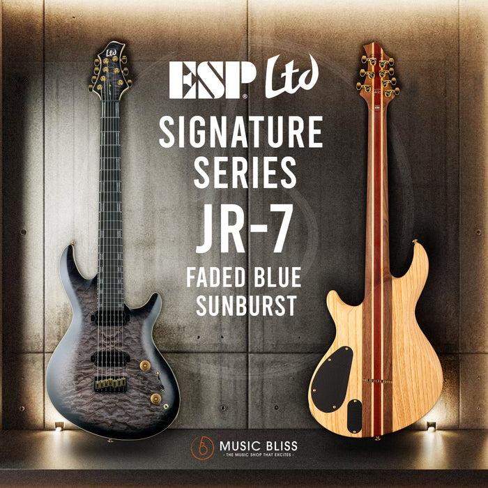ESP LTD Javier Reyes JR-7 - Faded Blue Sunburst