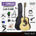 Yamaha LL16-12 ARE Original Jumbo 12-String Acoustic-Electric Guitar with FREE Hard Bag Package - Natural - Music Bliss Malaysia