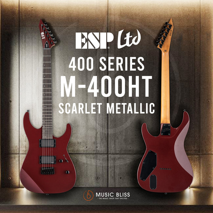 ESP LTD M-400HT Electric Guitar - Scarlett Metallic