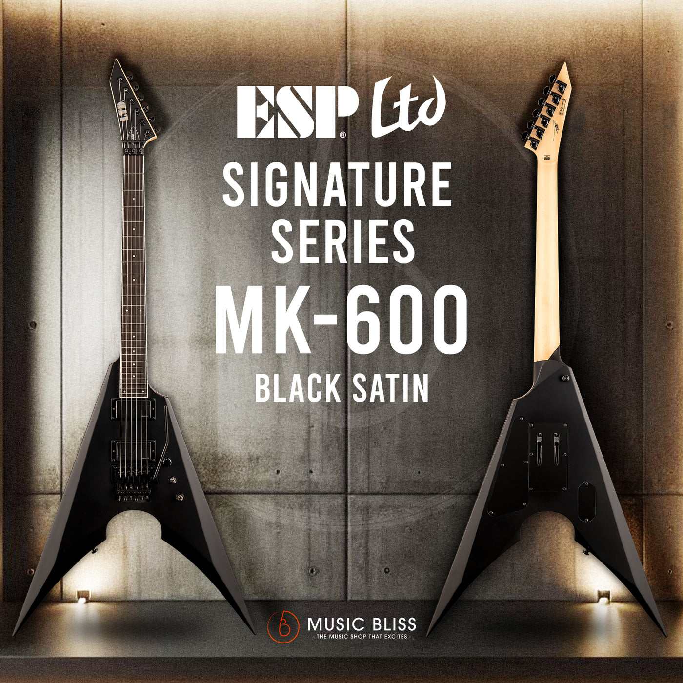 ESP LTD Mille Petrozza Signature MK-600 - Black Satin | Music Bliss ...
