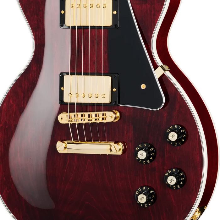 GIBSON LES PAUL CUSTOM 70S ELECTRIC GUITAR - WINE RED