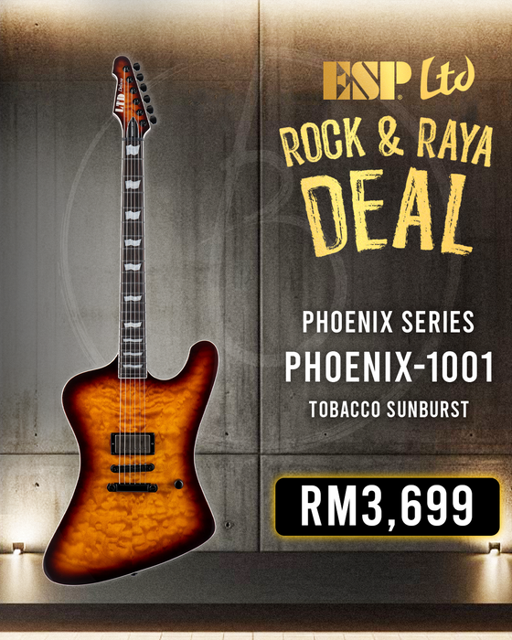 ESP LTD Phoenix-1001 Electric Guitar - Tobacco Sunburst