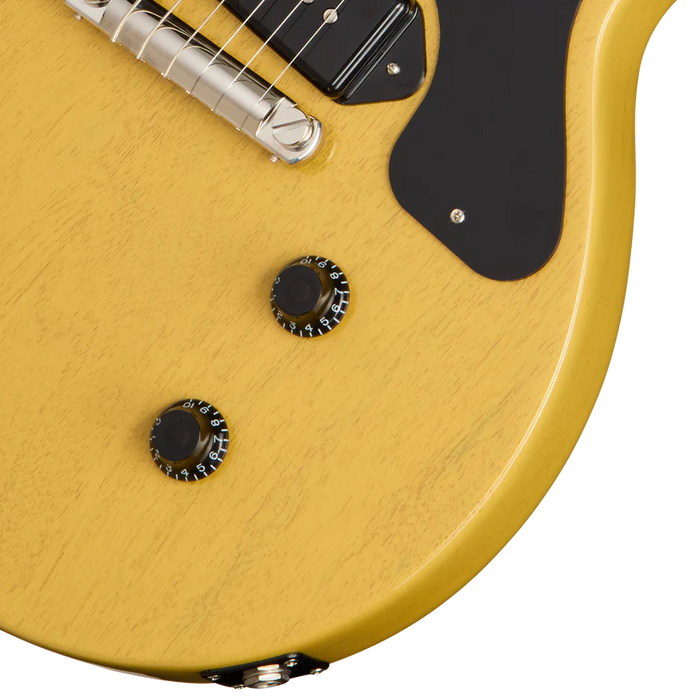 GIBSON LES PAUL JUNIOR DOUBLE CUT ELECTRIC GUITAR - TV YELLOW