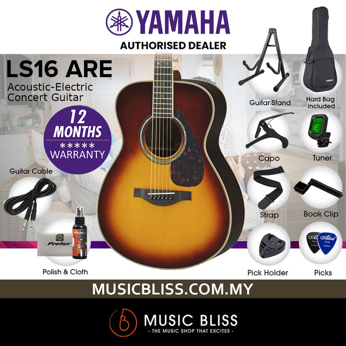 Yamaha LS16 ARE Acoustic Guitar with FREE Hard Bag