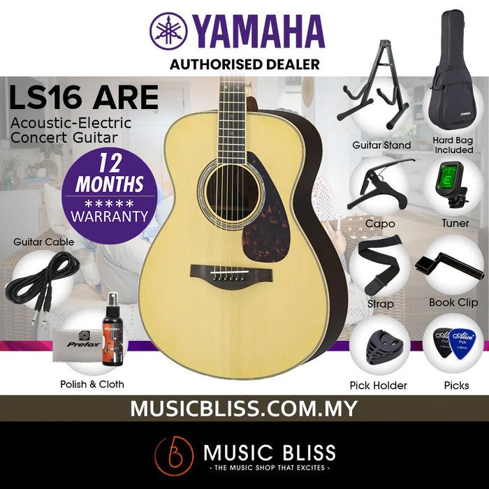 Yamaha LS16 ARE Acoustic Guitar with FREE Hard Bag