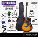 Yamaha LS6 ARE Concert Acoustic-Electric Guitar with FREE Hard Bag Package - Brown Sunburst - Music Bliss Malaysia