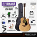 Yamaha LS6 ARE Concert Acoustic-Electric Guitar with FREE Hard Bag Package - Natural - Music Bliss Malaysia