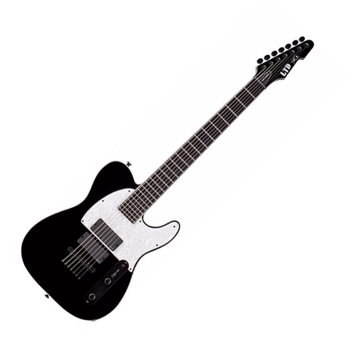 ESP LTD SCT-607B Stephen Carpenter Signature 7-string Baritone Electric Guitar - Black - Music Bliss Malaysia