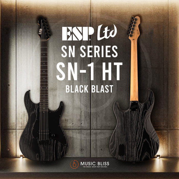 ESP LTD SN-1 HT Electric Guitar - Black Blast