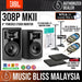 JBL 308P MKII 8" 2-Way Powered Studio Monitor with Stagg Studio Monitor Stands, Gator Isolation Pads and Pro Co Cables - Pair - Music Bliss Malaysia