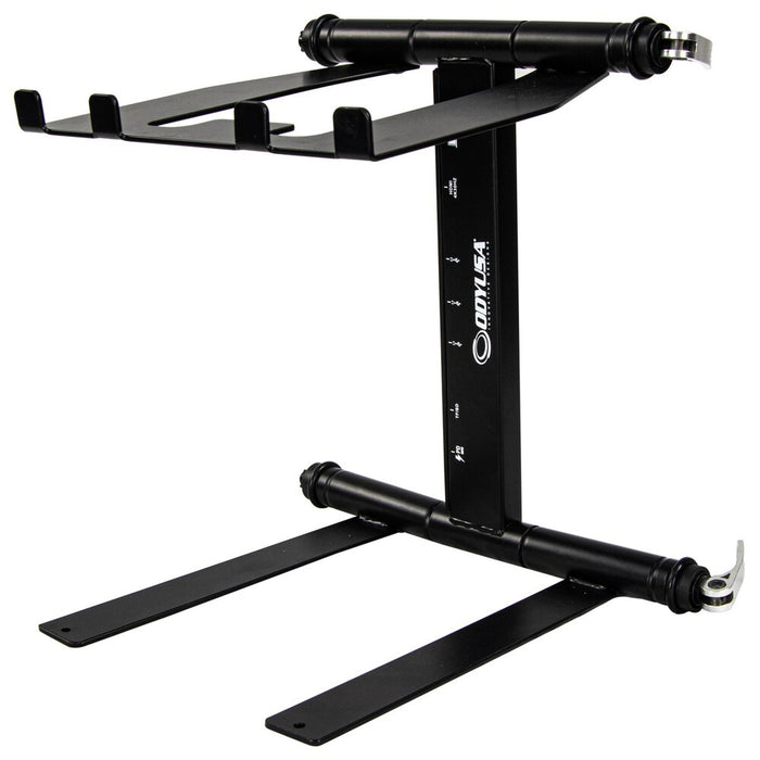 ODYSSEY Pioneer Smart Laptop Stand with High Speed 3.2 Media Hub Black