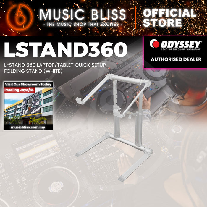 ODYSSEY Folding Laptop Stand - White