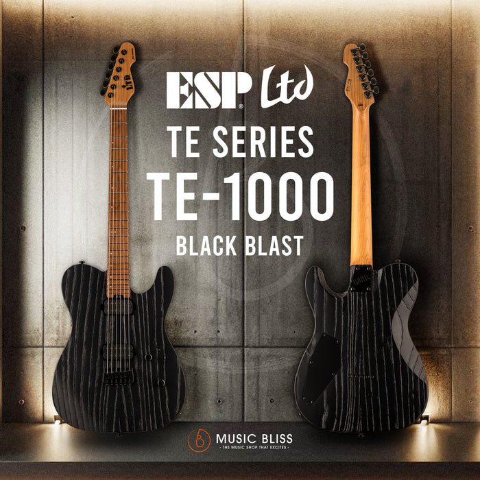 ESP LTD TE-1000 Electric Guitar - Black Blast