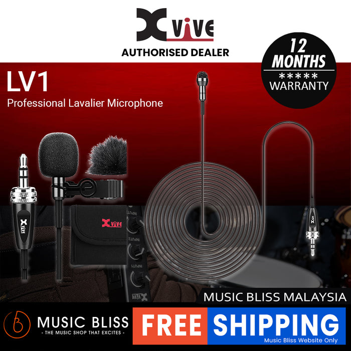 Xvive LV1 Lavalier Microphone for Wireless