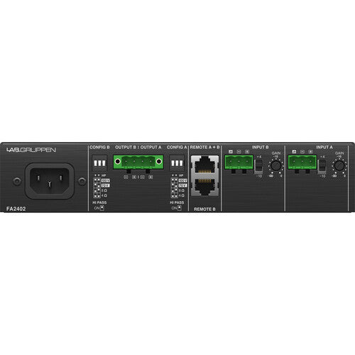 Lab Gruppen FA2402 2 x 240W Commercial Amplifier with Direct Drive Technology and Energy Star Certification