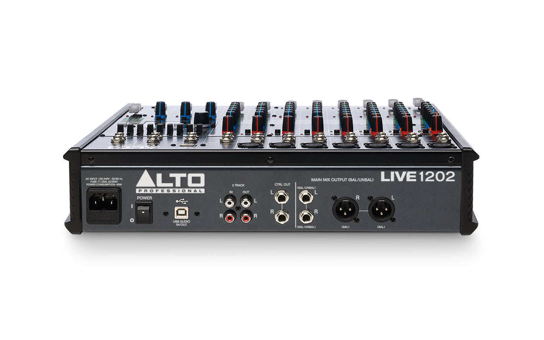 Alto LIVE 1202 12-Channel 2-Bus Mixer with Gator G-MIXERBAG-1515 Mixer Bag - Music Bliss Malaysia