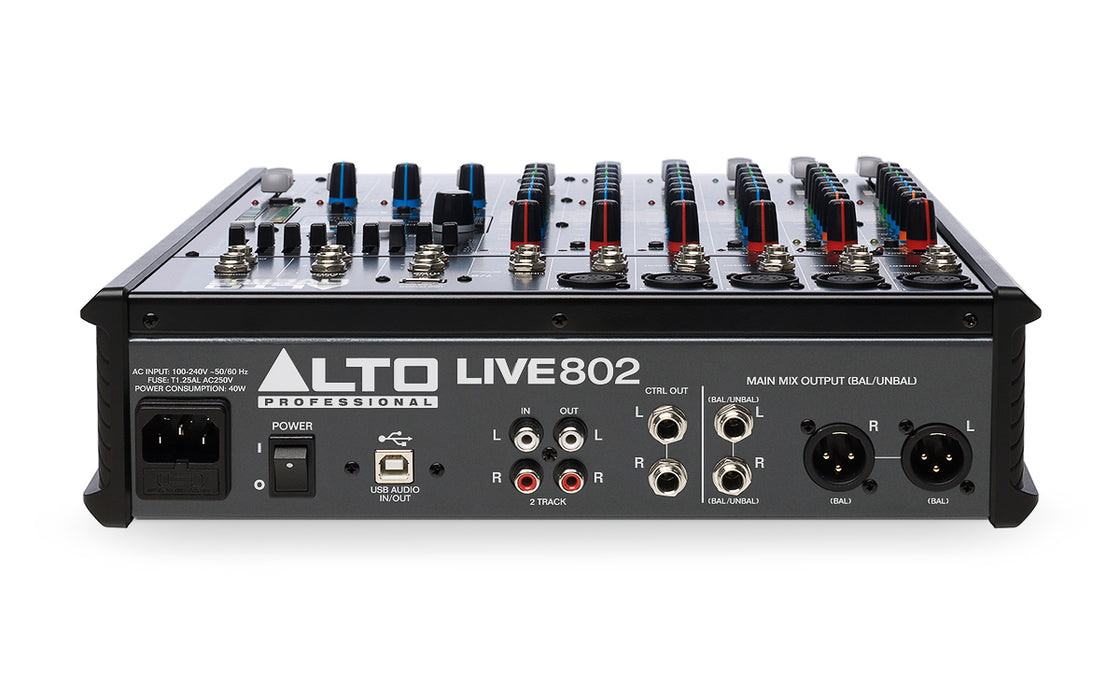 Alto LIVE 802 8-Channel 2-Bus Mixer - Music Bliss Malaysia