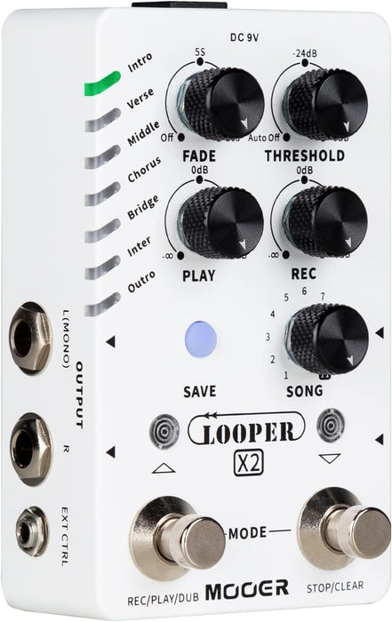 Mooer Looper X2 Stereo Looper Pedal