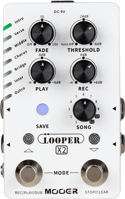 Mooer Looper X2 Stereo Looper Pedal