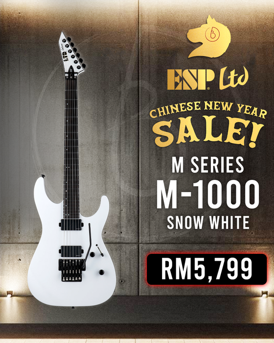 ESP LTD M-1000 Electric Guitar - Snow White