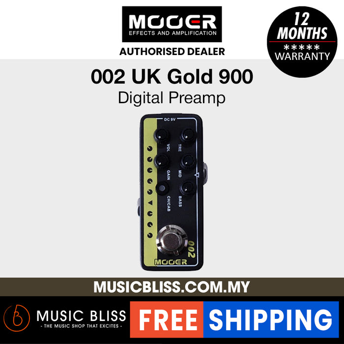 Mooer 002 UK Gold 900 Micro Preamp Pedal
