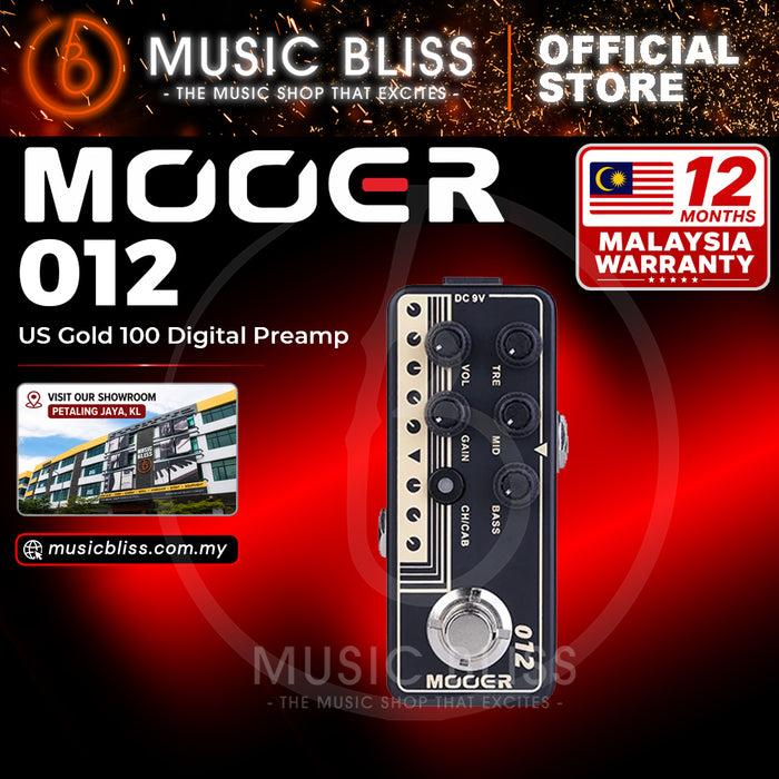 Mooer 012 US Gold 100 Micro Preamp Pedal