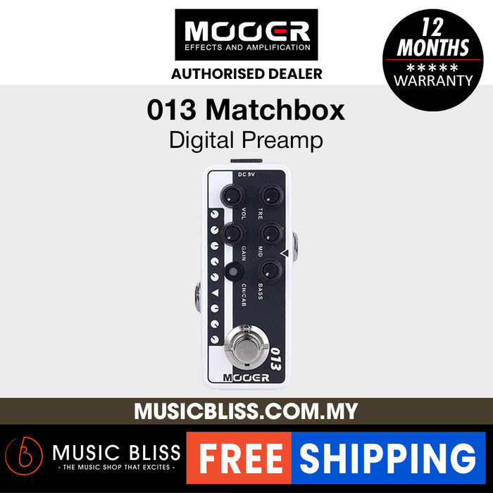 Mooer 013 Matchbox Micro Preamp Pedal