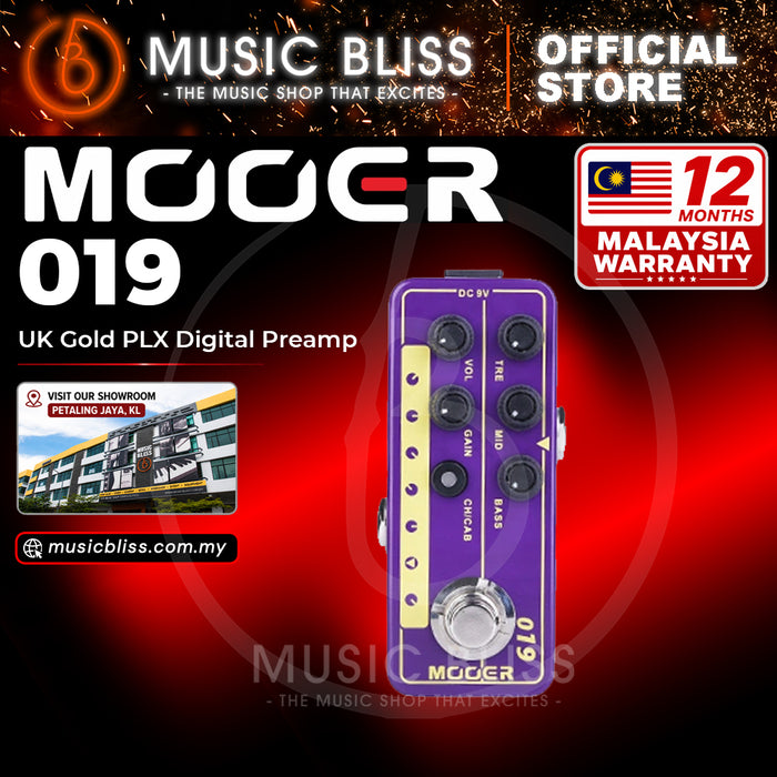 Mooer 019 UK GOLD PLX Preamp Pedal