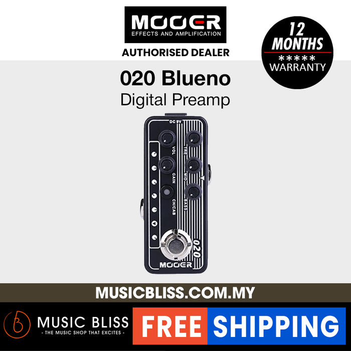 Mooer 020 Blueno Micro Preamp Pedal