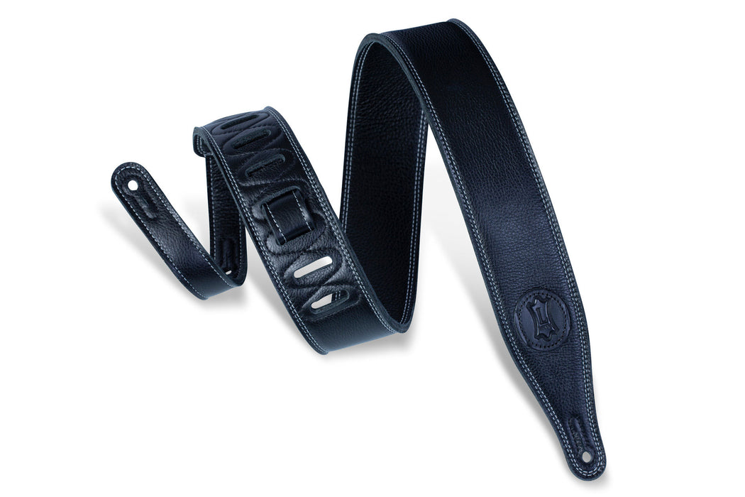 Levy's M17 2.5-inch Triple-Ply Garment Leather Strap - Black - Music Bliss Malaysia
