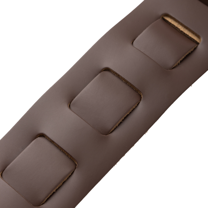 Levy's M26PD-BRN_CRM Top Grain Leather Guitar Strap - Brown and Cream