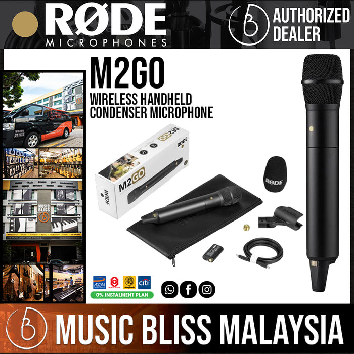 Rode M2GO Broadcastquality Wireless Handheld Condenser Microphone - Music Bliss Malaysia