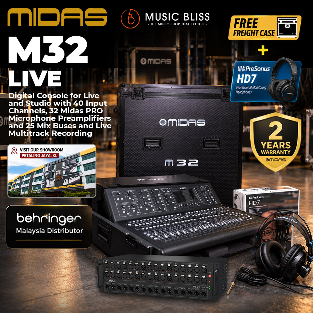 Midas M32 LIVE 40-channel Digital Mixer for Live Performance and Studio Recording